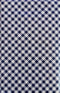 Gingham Bias Small Check Vinyl Flannel Back Tablecloth, Blue, 52" x 52" Square