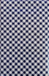 Gingham Bias Small Check Vinyl Flannel Back Tablecloth, Blue, 52" x 52" Square