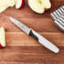 Mercer Culinary M19901P Millennia Paring Knife, 3-Inch Slim Serrated, Black Handle