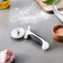 Millennia Pizza Cutter with White Handle, 2-3/4 Inch Wheel, Stainless Steel by Mercer Culinary