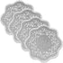 Heritage Lace Sheer Divine 12" White Round Doily (Set of 4)