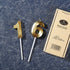 Gold Number 16 Cake Topper for Birthday Decorations, 16th Birthday Candles Party Decoration
