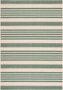 SAFAVIEH Courtyard Collection 2' x 3'7" Beige/Dark Green CY6062 Nautical Coastal Stripe Waterproof Easy Cleansing Mat