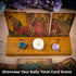 Curawood Tarot Card Holder Stand, 3-Card Stand with Etched Moon - Witchy Gifts for Women, Tarot Accessories