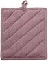 DII 100% Cotton Solid Chambray Kitchen Set, Barn Red, 2 Piece Potholders