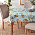 Sana Enterprises Tablecloth, Blue Floral, 60" x 118” Rectangle, Polyester Fabric, Stain and Wrinkle Resistant for