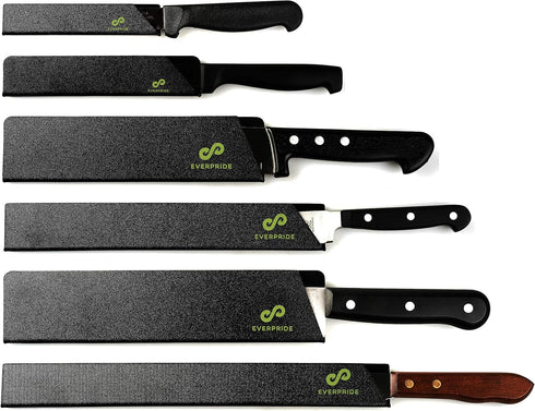 EVERPRIDE Chef Knife Sheath Set, 6-Piece Universal Blade Edge Cover Guards for Kitchen Knives