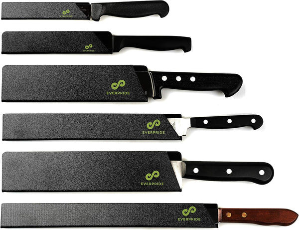 EVERPRIDE Chef Knife Sheath Set, 6-Piece Universal Blade Edge Cover Guards for Kitchen Knives