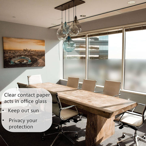 Heroad Clear Contact Paper, Multipurpose Adhesive Shelf Liner Film, Removable Protective Film, 17.7inx10ft/Roll
