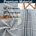 Gernaice 24x24 Inch, Boho Striped Small Square Tablecloth Premium Linen Blend with Cutwork Embroidery, Dustproof