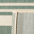 SAFAVIEH Courtyard Collection 2' x 3'7" Beige/Dark Green CY6062 Nautical Coastal Stripe Waterproof Easy Cleansing Mat