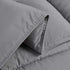 3-Piece Set 88 88 Inches Chezmoi Collection All Season Queen Comforter Gray, Soft Quilted Down Alernative Duvet Insert