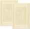 White Classic Luxury Bath Mat Set - 2 Pack Absorbent Cotton Hotel Spa Shower/Bathtub Mats 22"x34" | Beige