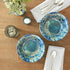 Radiance Teal Melamine 7.5" All Purpose Bowl Set of 6 - Deep Break-Resistant Bowls for Salad, Soup, Pasta, Snacks