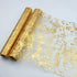 Snowkingdom 2 Pieces Gold Table Runner, Sequin Glitter Foil Metallic Thin Mesh