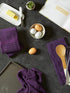 DII Basic Terry Collection Waffle Dishtowel Set, Solid Eggplant, 15x26, 4 Piece