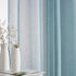 HLC.ME Lauren Semi Sheer Light Filtering Transparent Pocket Top & Back Tab Lightweight Floor Length Window Curtains, 2