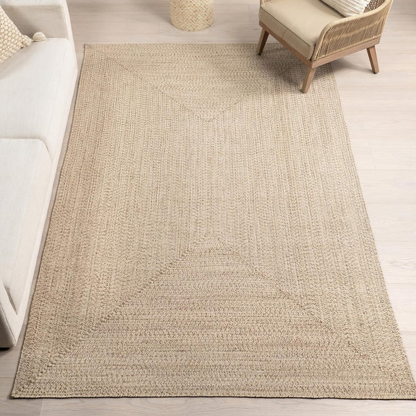 nuLOOM Wynn Braided Accent Rug, 2x3, Tan for Indoor/Outdoor Use