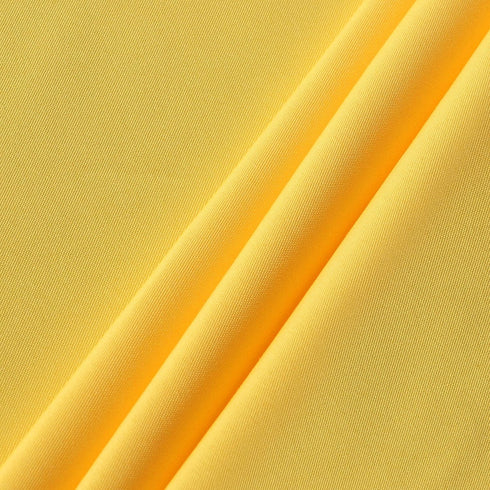 sancua 60 Inch Round Tablecloth - Water Resistant, Washable Polyester Table Cover for Dining, Buffet, Camping, Yellow