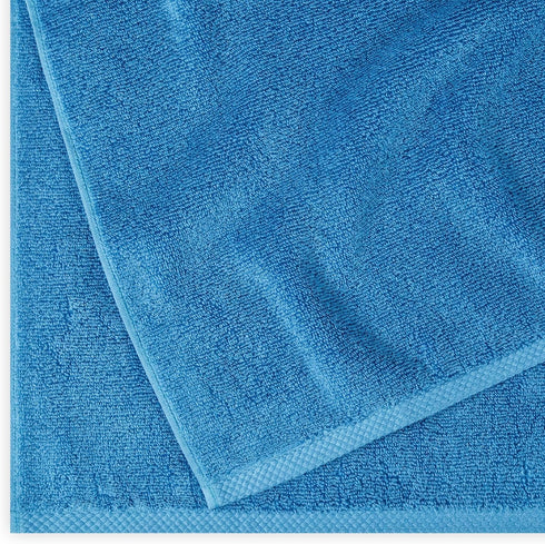 2-Piece 100% 54" 30", Amazon Basics Quick-Dry Oversize Bath Towel, Cotton, x Lake Blue