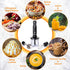 Moss & Stone Hand Blender Electric Set with Egg Whisk & Chopper, 300 Watt Immersion Hand Mixer Set, Stainless Steel