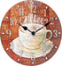 La Crosse Clock 404-2631C-INT, 12-Inch Round Coffee Decorative Quartz Analog Wall Clock