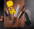 Kitchen Knife Set, 3-Pcs with Sheath, 8 Inch Chef Knife, 4.5 Inch Utility Knife, 4 Inch Paring Knife, Stainless Steel