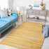 SAFAVIEH Rag Rug Collection Accent Rug - 2' x 3', Blue & Multi, Handmade Boho Stripe Cotton for High Traffic