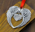 JUPPE Memorial Sympathy Gift - Angel Wings Christmas Ornament Decoration - A Piece of My Heart Lives in Heaven