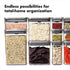 4.4 OXO Steel POP Container Big Medium Square - Qt for Flour, Sugar and More,Grey