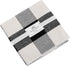 Buffalo Plaid Rug - Black and White Checkered Outdoor Rug, Washable 24x36 Inches
