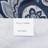 Madison Park Aubrey Faux Silk Paisley Jacquard Curtain - Rod Pocket for Living Room, 50 in x 18 in, Navy