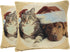 Tache Christmas Companions Cat Dog Holiday Throw Pillow Cushion Covers, 2 Piece