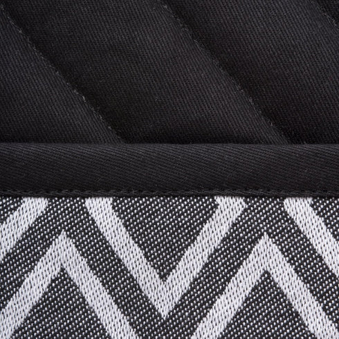 DII Kitchen Essentials, Black & White Diamond Collection Potholder Set, 2 Piece