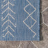 nuLOOM Serna Moroccan Accent Rug, Indoor/Outdoor, Rectangular, Blue, 2' x 3', 0.1" Thick