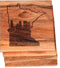 Minneapolis Coasters, Engraved Coasters with Minneapolis Skyline Design - Minneapolis Gifts (Set of 4)