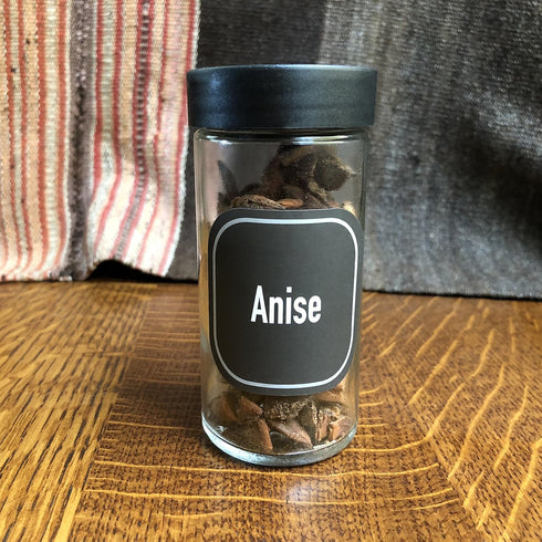 AllSpice Preprinted Water Resistant Square Spice Jar Labels - Set of 2" Labels