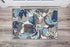 Rugshop Modern Large Floral Non-Slip Area Rug, 20" X 30", Gray-Blue