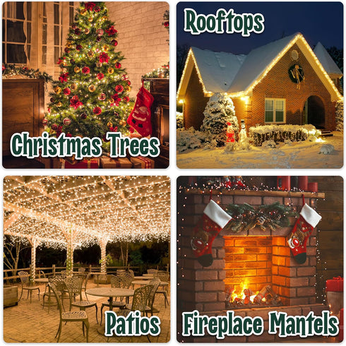 stargo 9 50 Bulbs 10.4 Clear Warm White Christmas Lights - ft String of Incandescent Mini Multifunctional Lighting