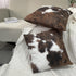 TOMWISH Pack of 2 Throw Pillow Covers - Christmas Cowhide Printing Western 18x18 Decorative Cushion Covers
