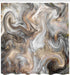 Ambesonne Marble Print Shower Curtain, Retro Style Watercolor Art, Cloth Fabric Bathroom Decor Set with Hooks, 69" W x