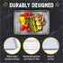 Checkered Chef Baking Sheets for Oven, Quarter Sheet Pan with Stainless Steel Wire Rack, Easy Clean Cookie Sheets,
