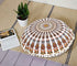 22" Indian Consigners Floor Cushion Covers Round Mandala Ombre Zipped Ottoman Cover