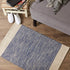 DII Woven Rugs Collection, Hand-Loomed, 2x3', French Blue Border