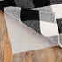 Buffalo Plaid Rug - Black and White Checkered Outdoor Rug, Washable 24x36 Inches