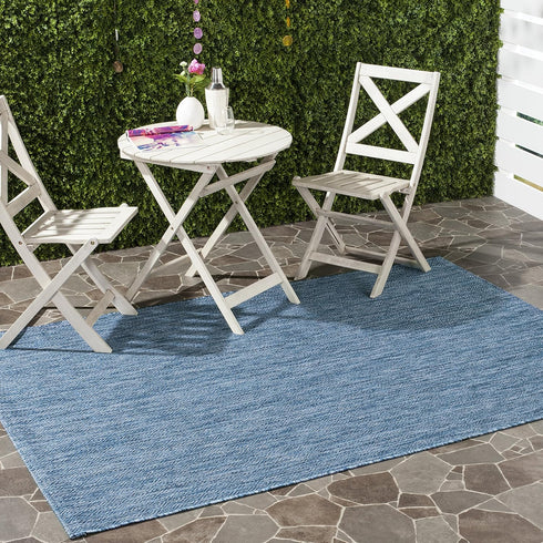 SAFAVIEH Courtyard Collection 2' x 3'7' Navy CY8520 Indoor/ Outdoor Patio Backyard Mudroom Accent Rug by Safavieh