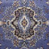 Home Dynamix Premium Sakarya Traditional Medallion Border Area Rug, Country Blue, 3'7"x5'2" Rectangle