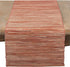 Saro Lifestyle Melaya Collection Shimmering Woven Nubby Table Runner, 14"x108", Rust